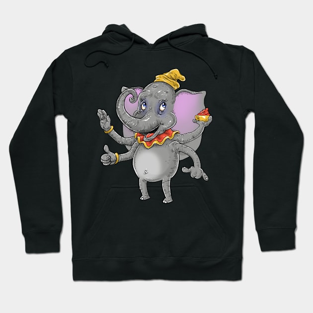 Dumbo Ganesha Hoodie by idrawcartoons